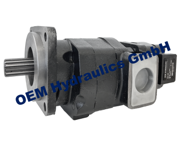 Tandem Hydraulic pump (14T) 121124A1 for CASE backhoe loader 580SL 580SM 580LSP