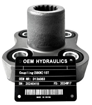 Preview: 15 Teeth Hydraulic Pump Coupler D136083 253541A1 for CASE Loader 580K 580SK 580L 580SL 590 590L 590SL