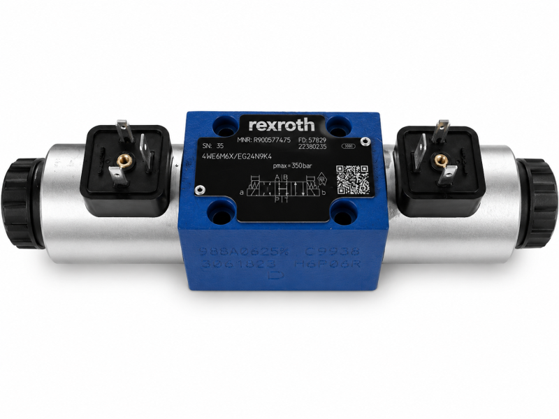 Original Bosch Rexroth 4WE6M6X/EG24N9K4 R900577475 hydraulic directional control valve 24V DC NG6 CETOP 03