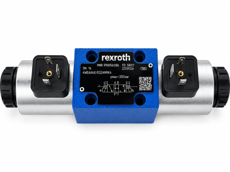 Original Bosch Rexroth 4WE6H6X/EG24N9K4 R900561286 hydraulic directional control valve 24V DC NG6 CETOP 03